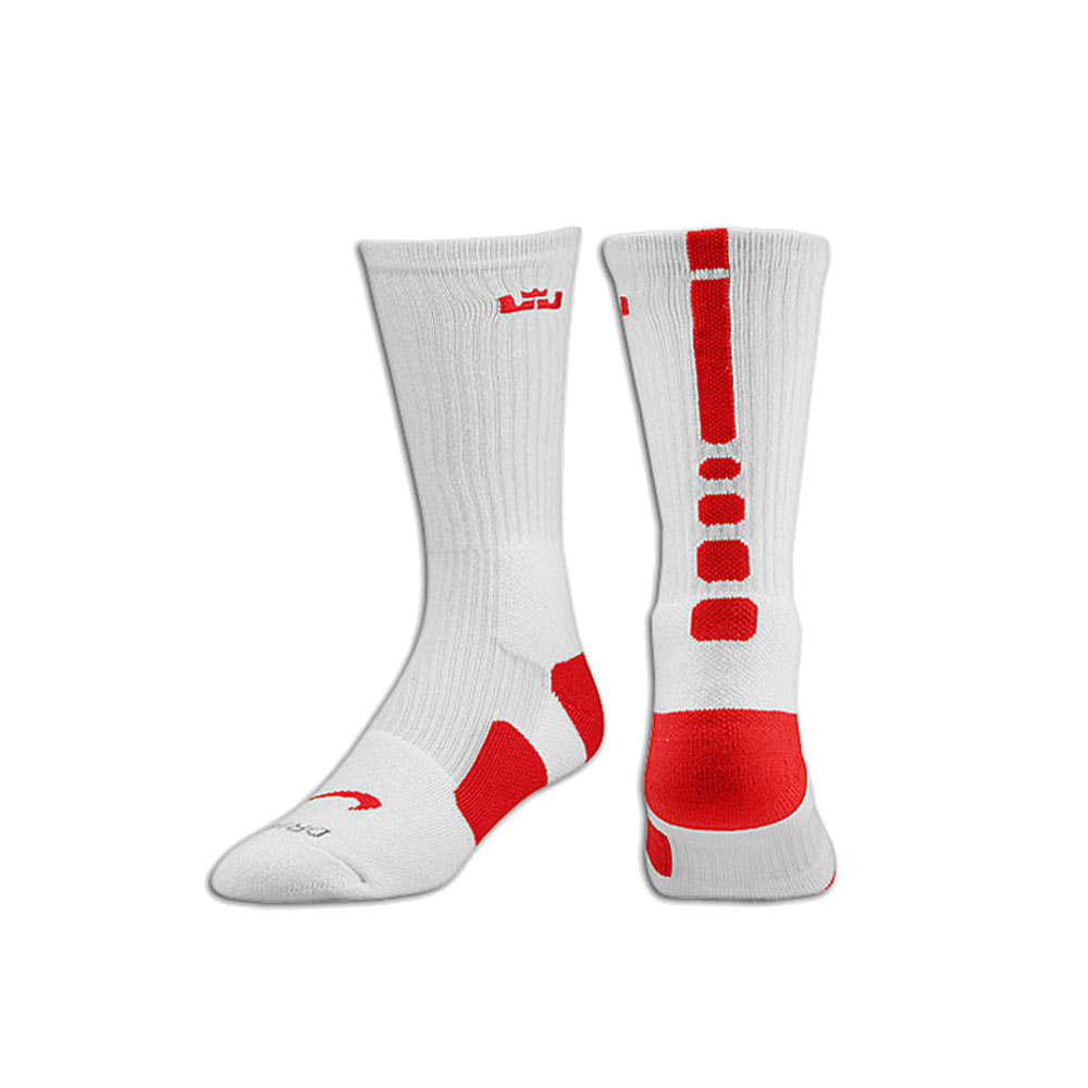 red and white basketball socks