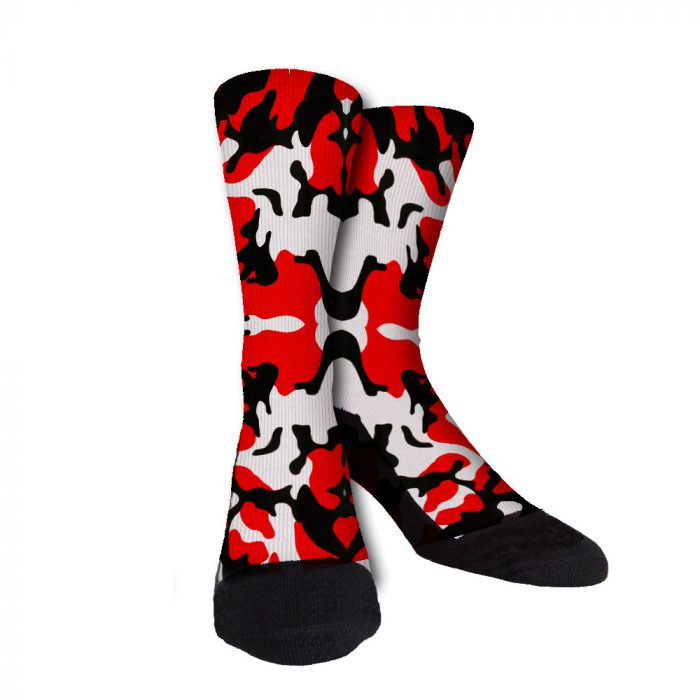 Chicago Bulls Camo Custom Crew Socks