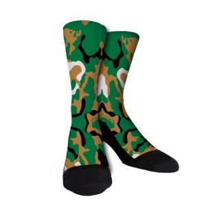 Celtic Camo Custom Crew Socks