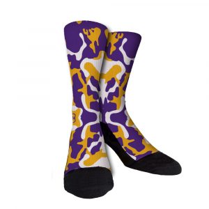 Los Angeles Lakers Camo Custom Socks