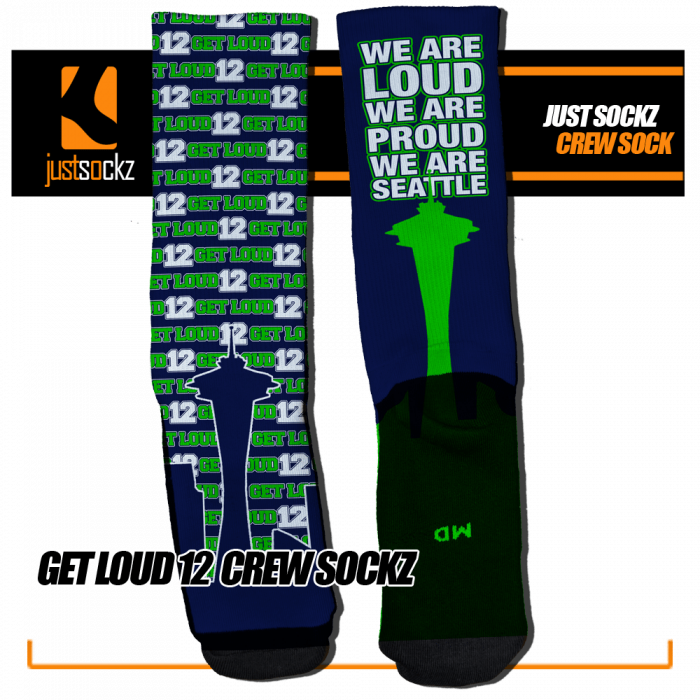 get loud 12 crew sockz